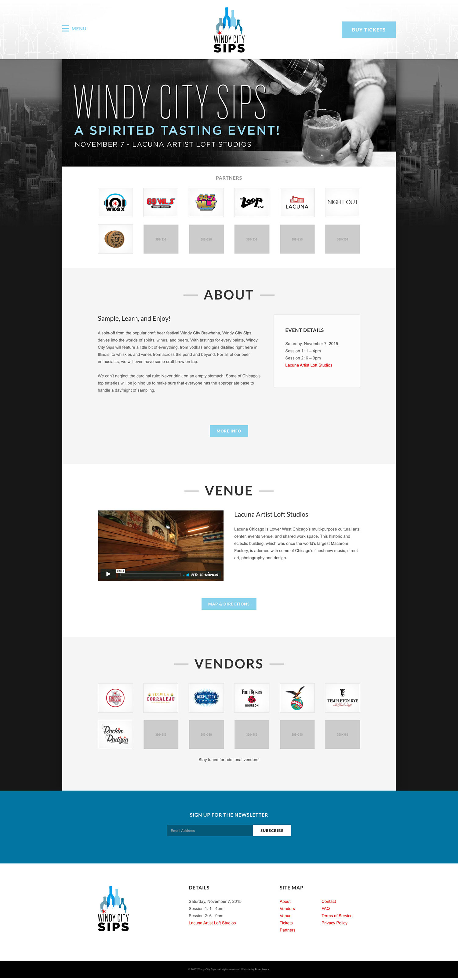 Windy City Sips - Homepage - Browser