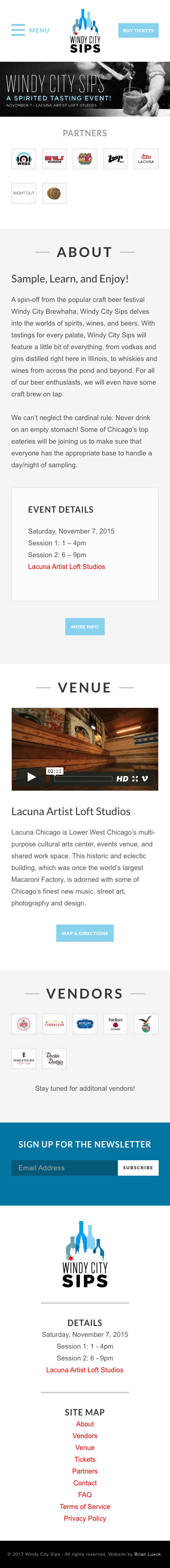 Windy City Sips - Homepage - iPhone