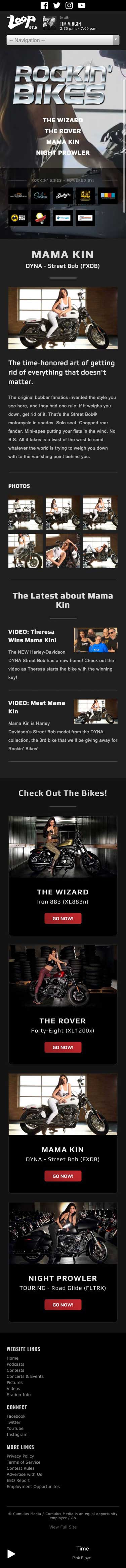 Rockin' Bikes - Mama Kin Page - iPhone View