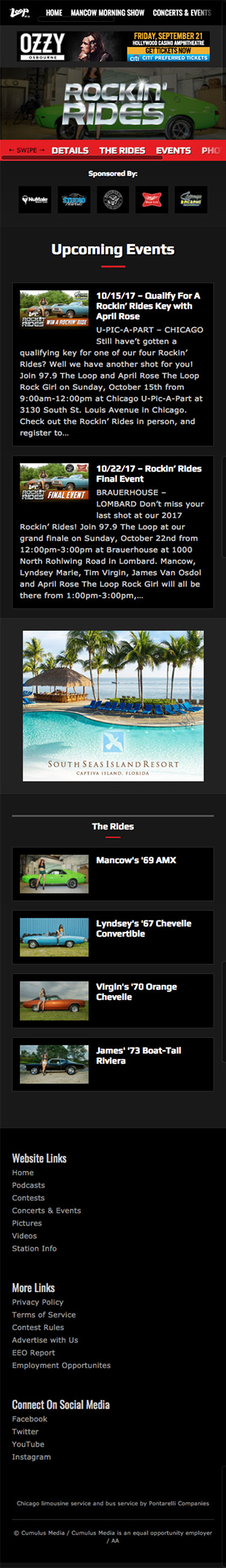Rockin' Rides - Upcoming Events - iPhone