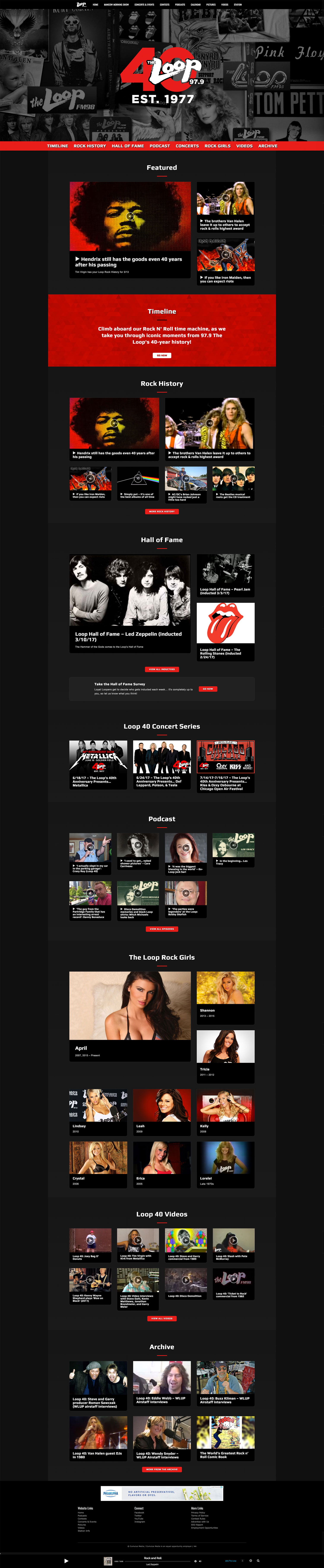 Loop 40 - Main Landing Page - Browser View