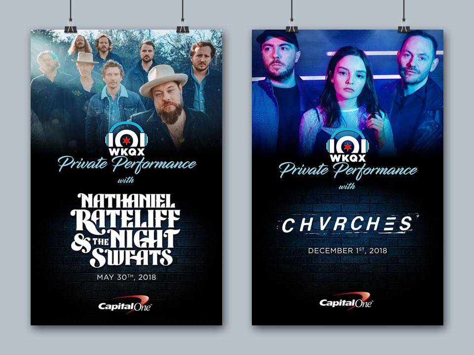 101WKQX Private Performance - Posters