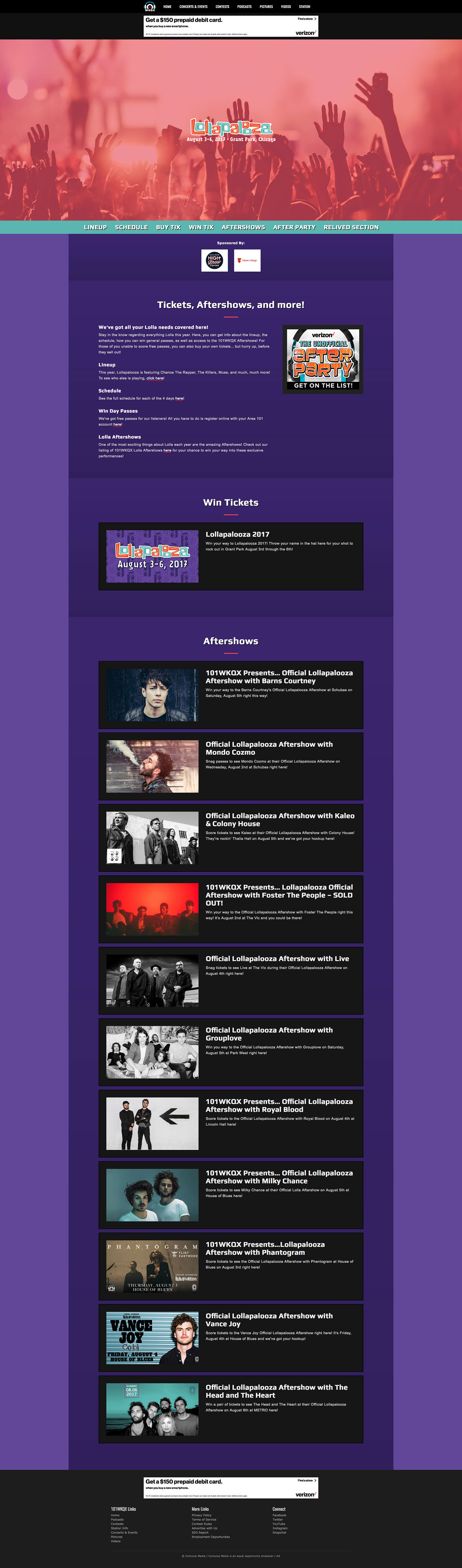 Lolla - Current Year Landing Page - Browser