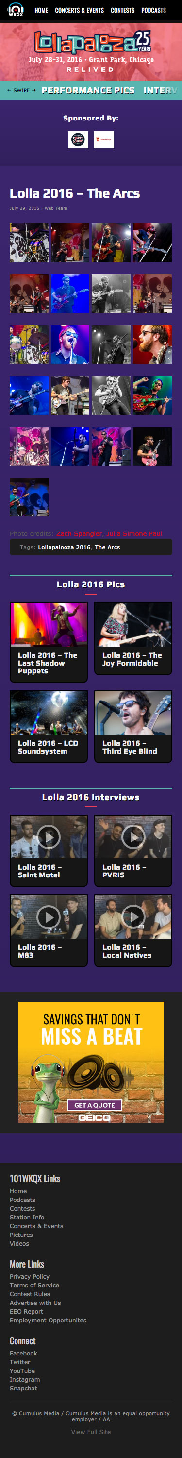 Lolla - Relived 2016 Sample Post - iPhone