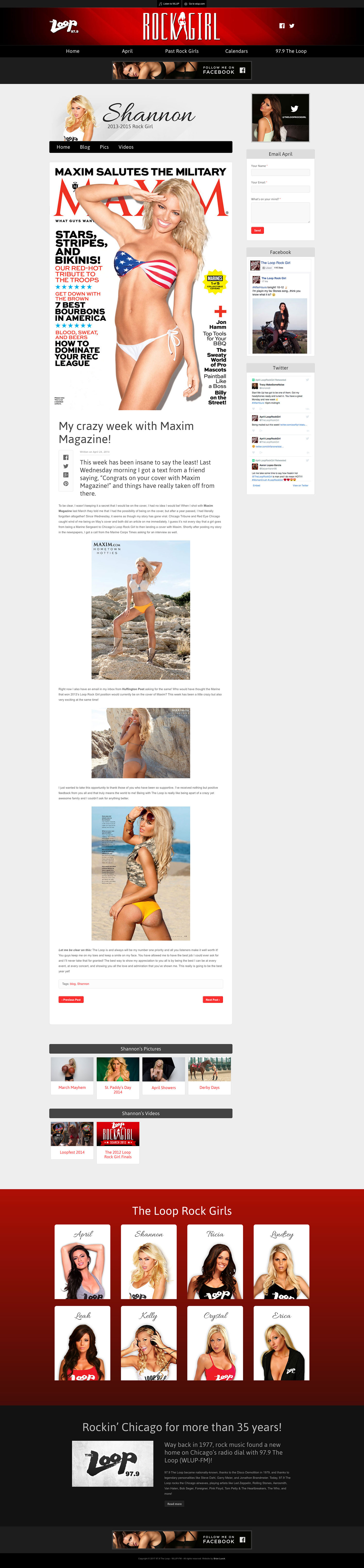 The Loop Rock Girl - Sample Post - Browser View
