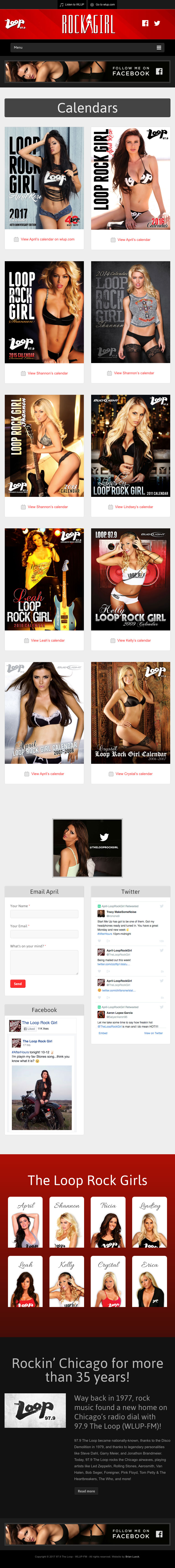 The Loop Rock Girl - Calendars - iPad View