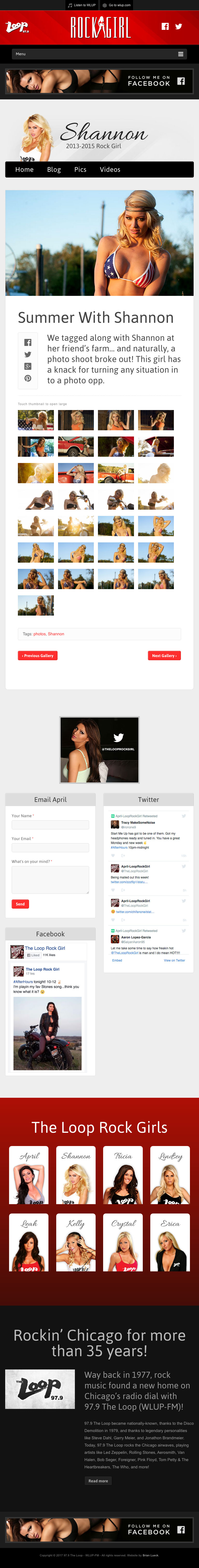The Loop Rock Girl - Sample Pictures Post - iPad View