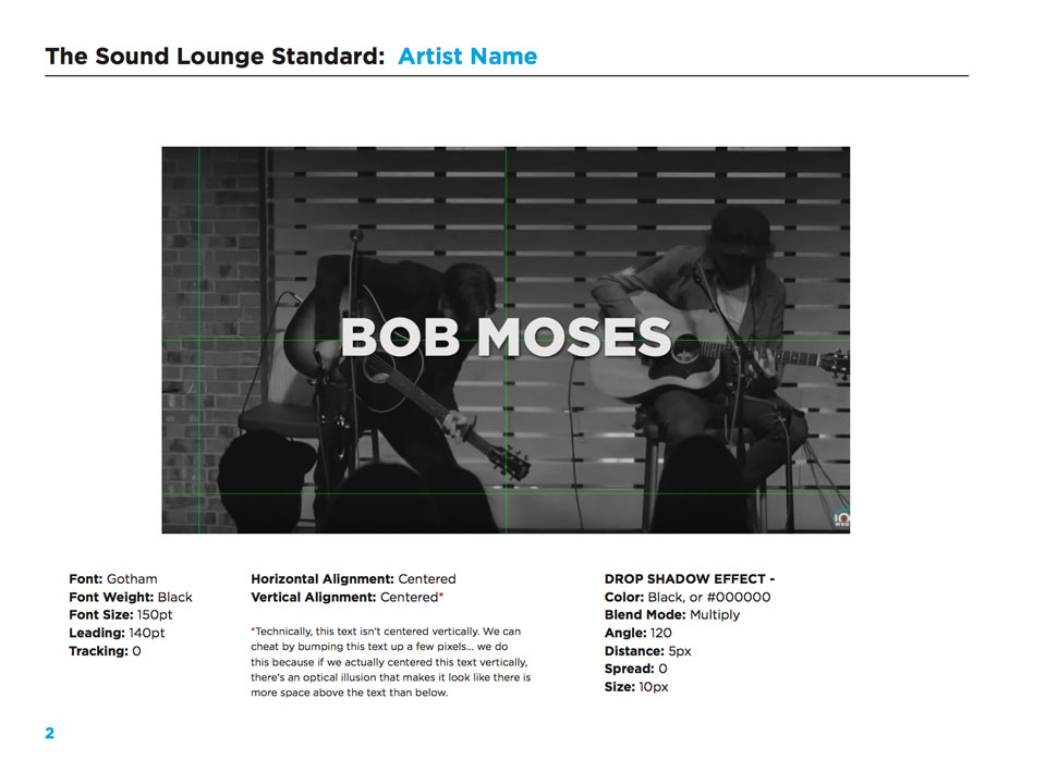 The Sound Lounge - Video Standards