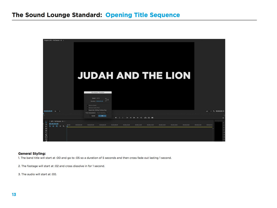 The Sound Lounge - Video Standards