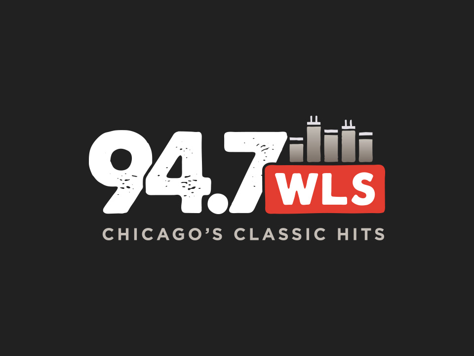 94.7 WLS Logo - Dark Background