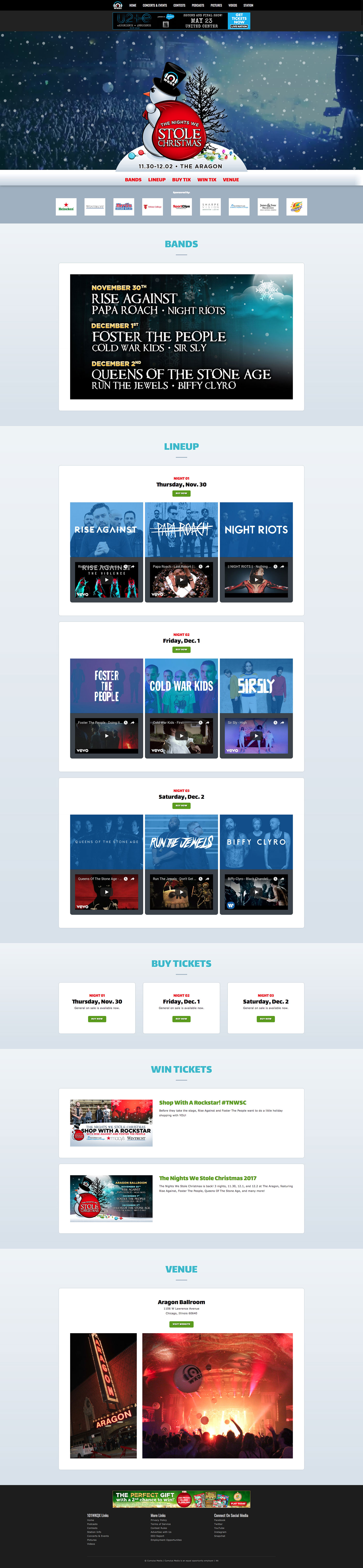 The Nights We Stole Christmas - Homepage - Browser
