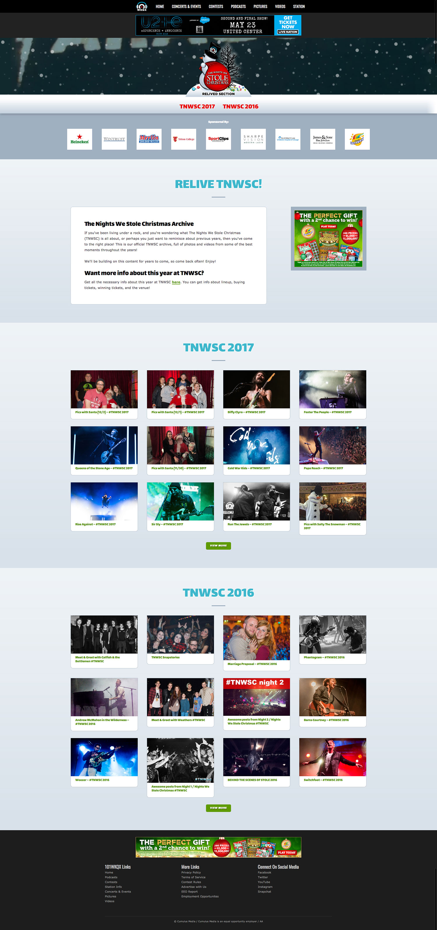 The Nights We Stole Christmas - Homepage - Browser