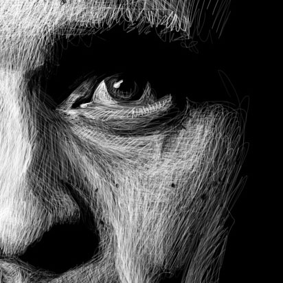 Johnny Cash Illustration Detail