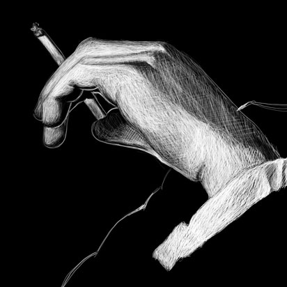 Johnny Cash Illustration Detail