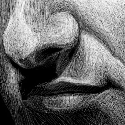 Layne Staley Illustration Detail
