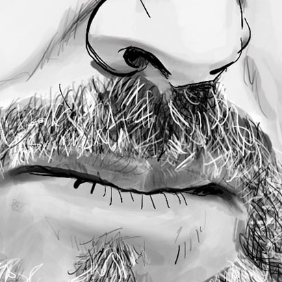 Tim Virgin Portrait Study - #2 detail