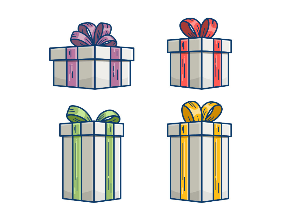 Give Together - Present Illustrations